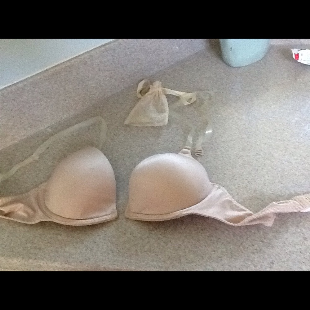 Victoria's Secret convertible bra. Nude.